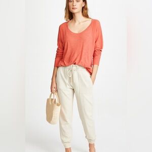 Cynthia Rowley lightweight pullover coral sweater Women’s Small